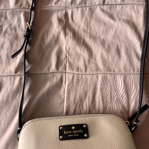 Kate Spade Crossbody Purse Brown/Cream - Picture 2 of 4
